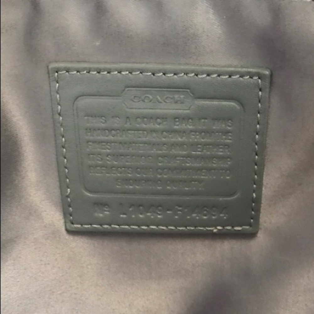COACH Silver Grey Tote - Picture 3 of 3